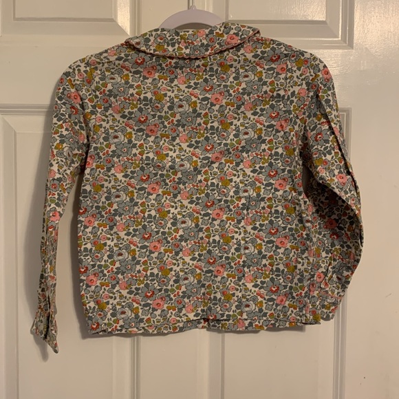 Girl’s flower pattern long sleeve top with collar, size 8, Rachel Riley - Picture 2 of 3